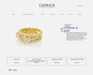 caprice תכשיטים | בניית אתרים בחיפה והצפון - זכאי קום 052-6551414